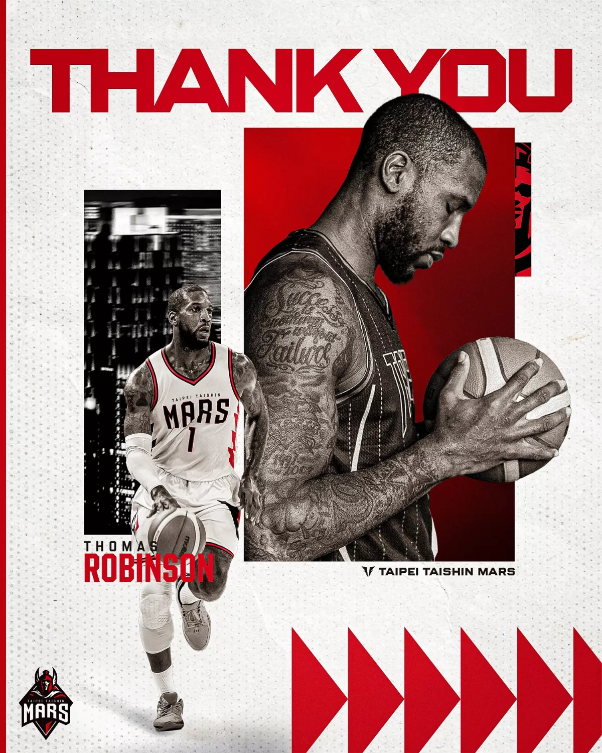 TPBL／台北台新戰神與前鋒羅賓森終止合約